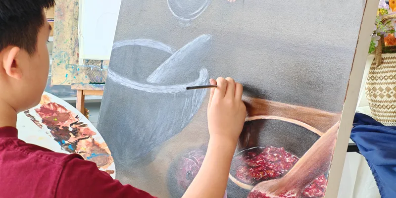 Level 4 class at Wondrous Art Studio